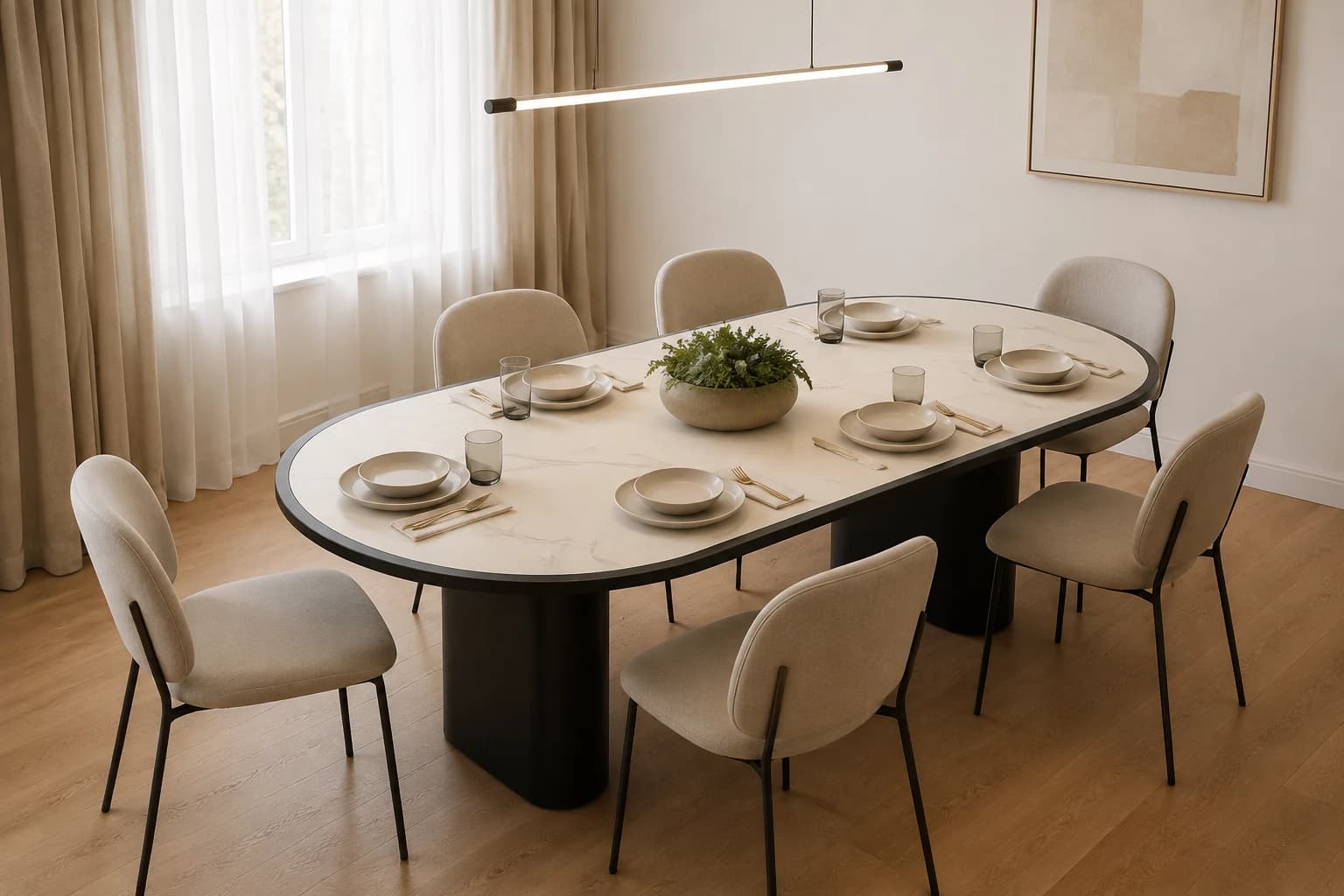 Caldera Oval Dining Table