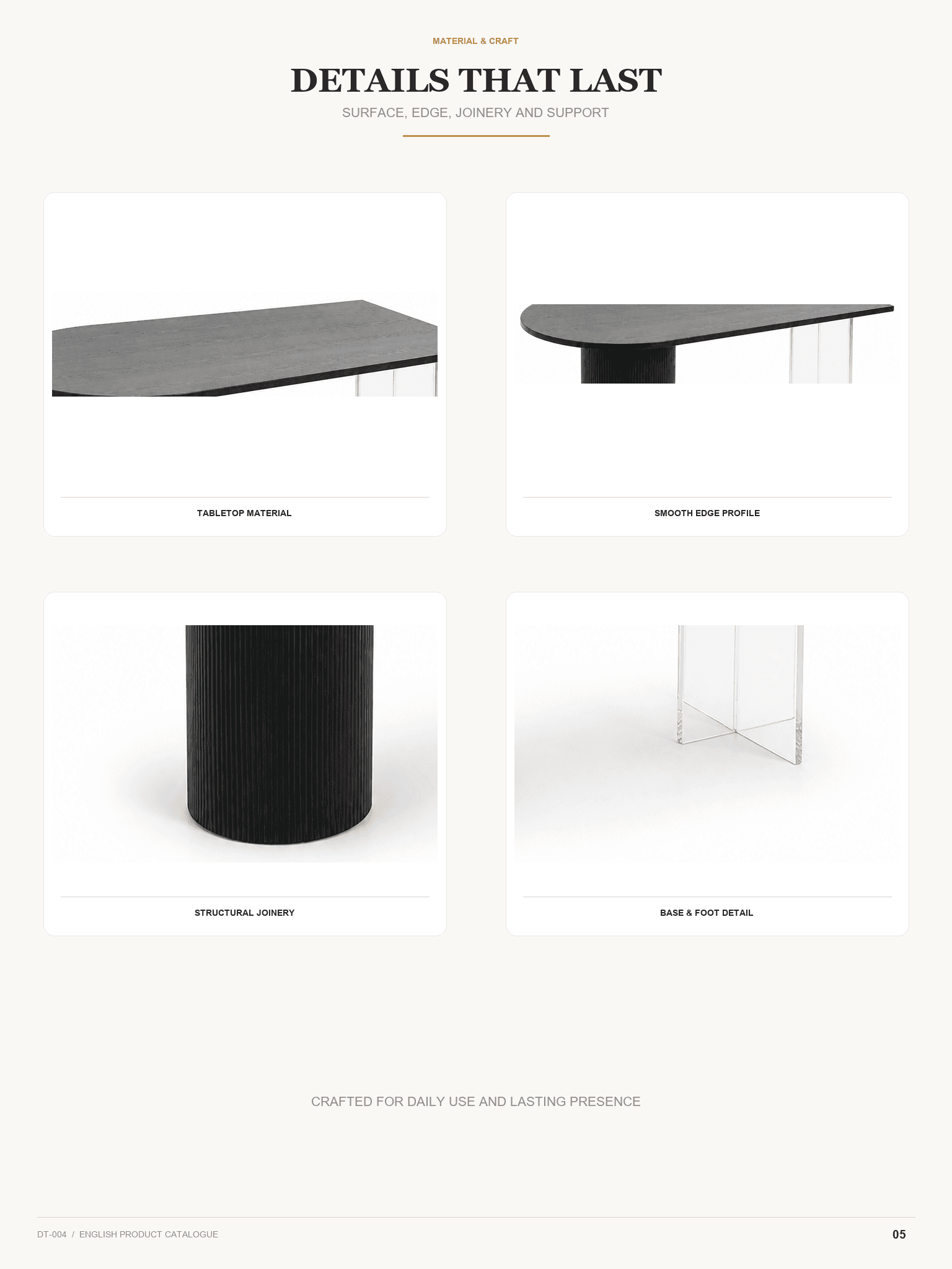 DT-004 · Material and craft