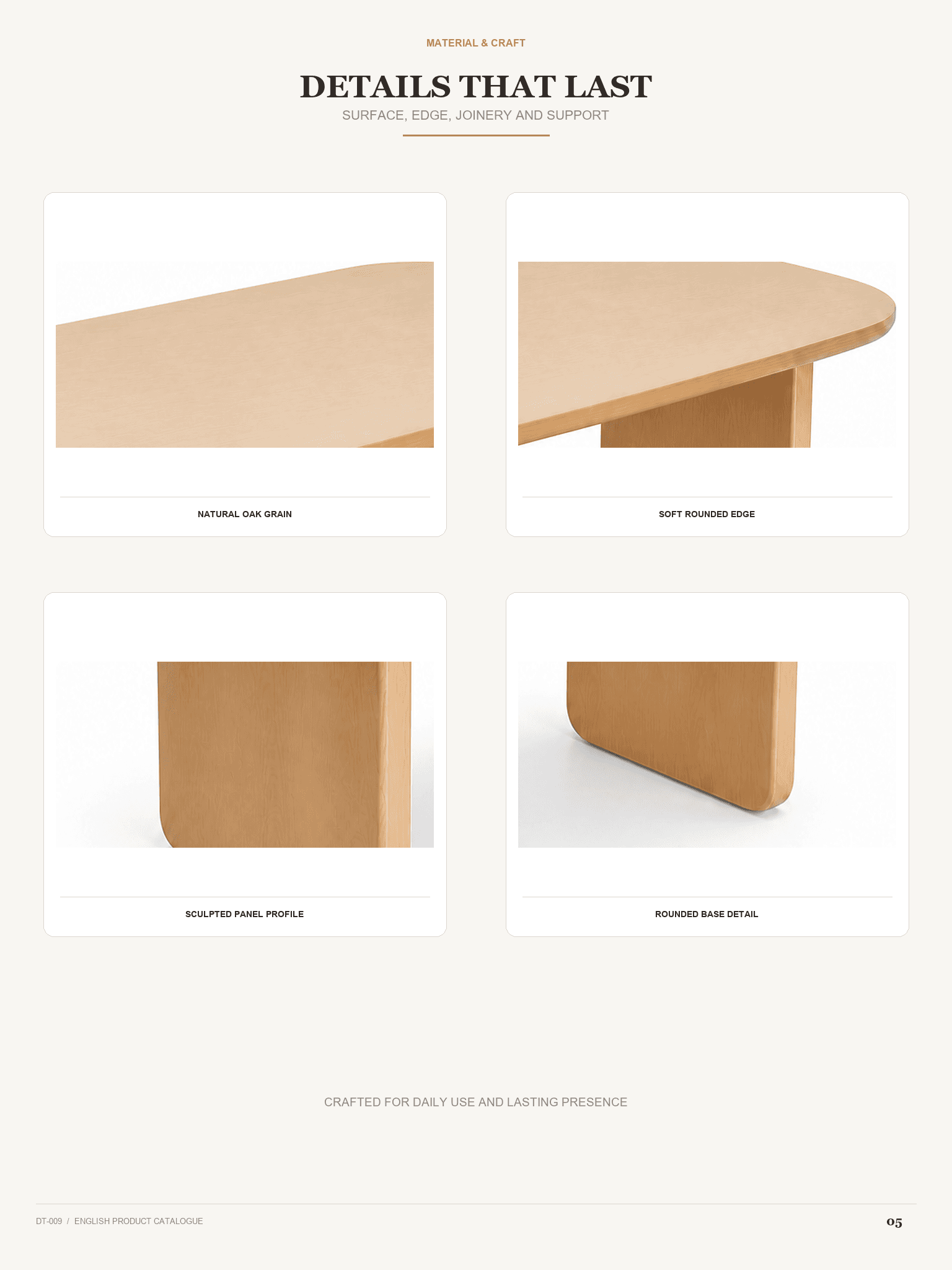 DT-009 · Material and craft